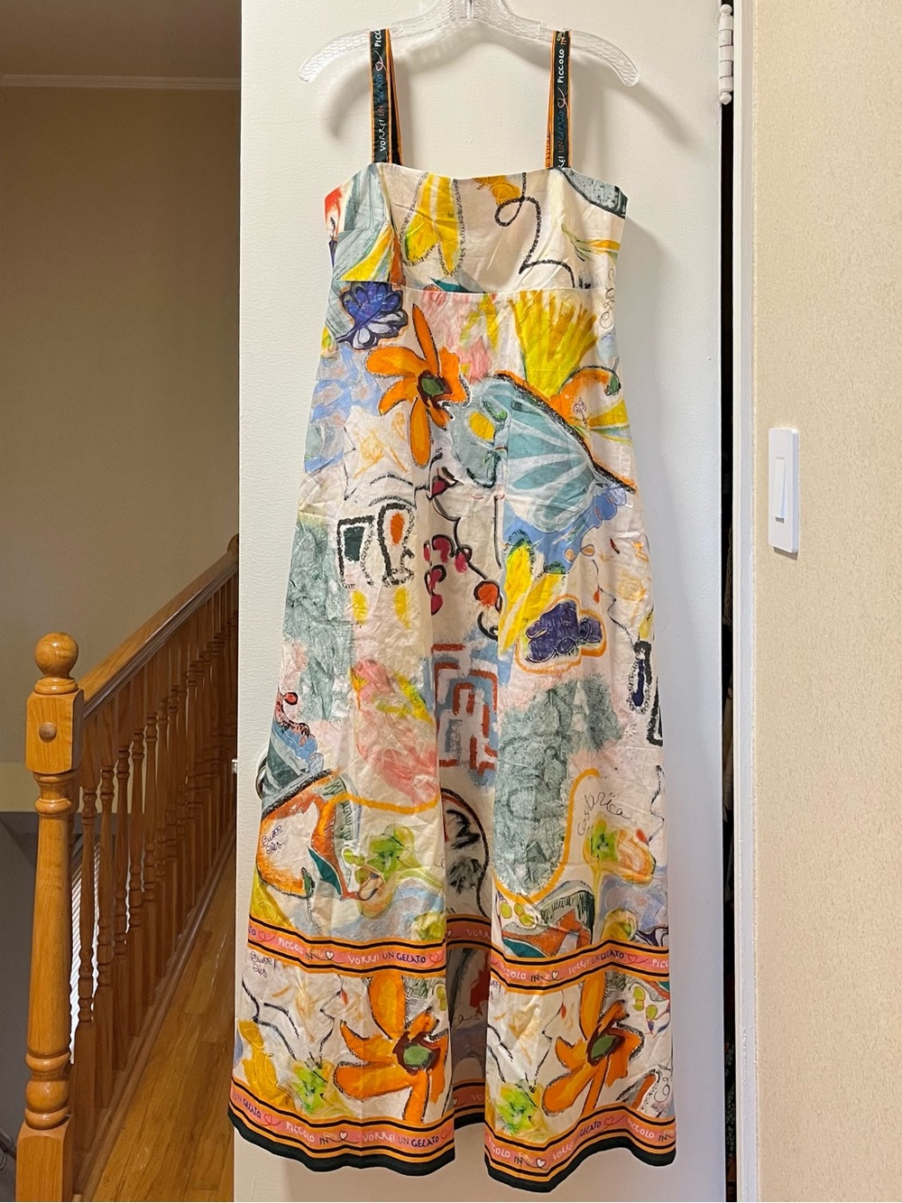 NWT Caroline Constas Abstract Cotton Dress | size medium